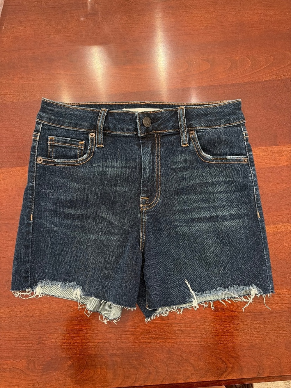 Hidden brand high rise jean shorts